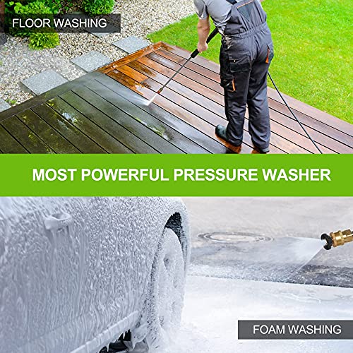 Electric Pressure Washer FOTING 1800W Power Washer with Foam Cannon, 4  Nozzels and 23FT Hose, 35FT Power Cord, High Pressure Washer for Cleaning  Car